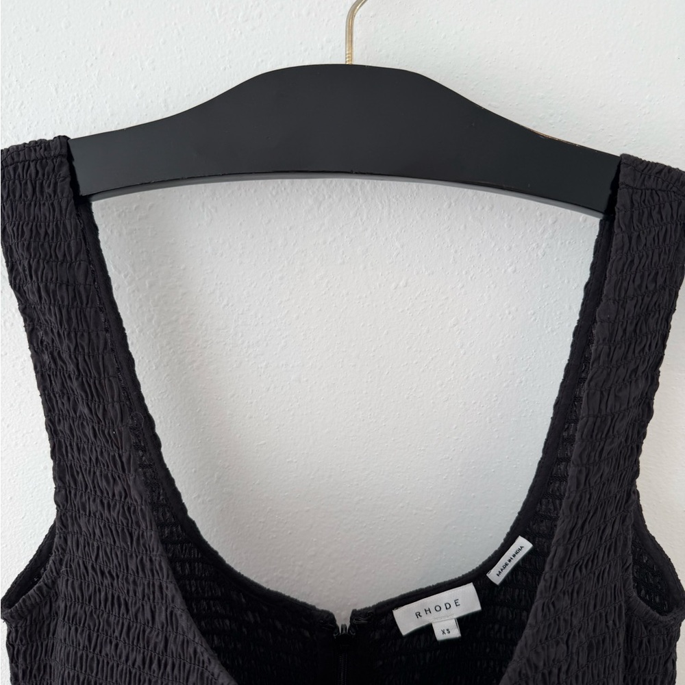 RHODE Black Tiered Eyelet Maxi Dress - Picture 2 of 4